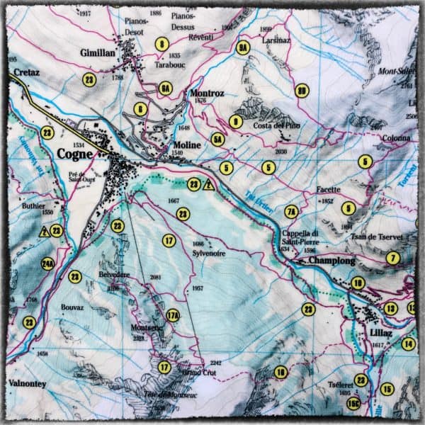 Cogne_Italy_Map