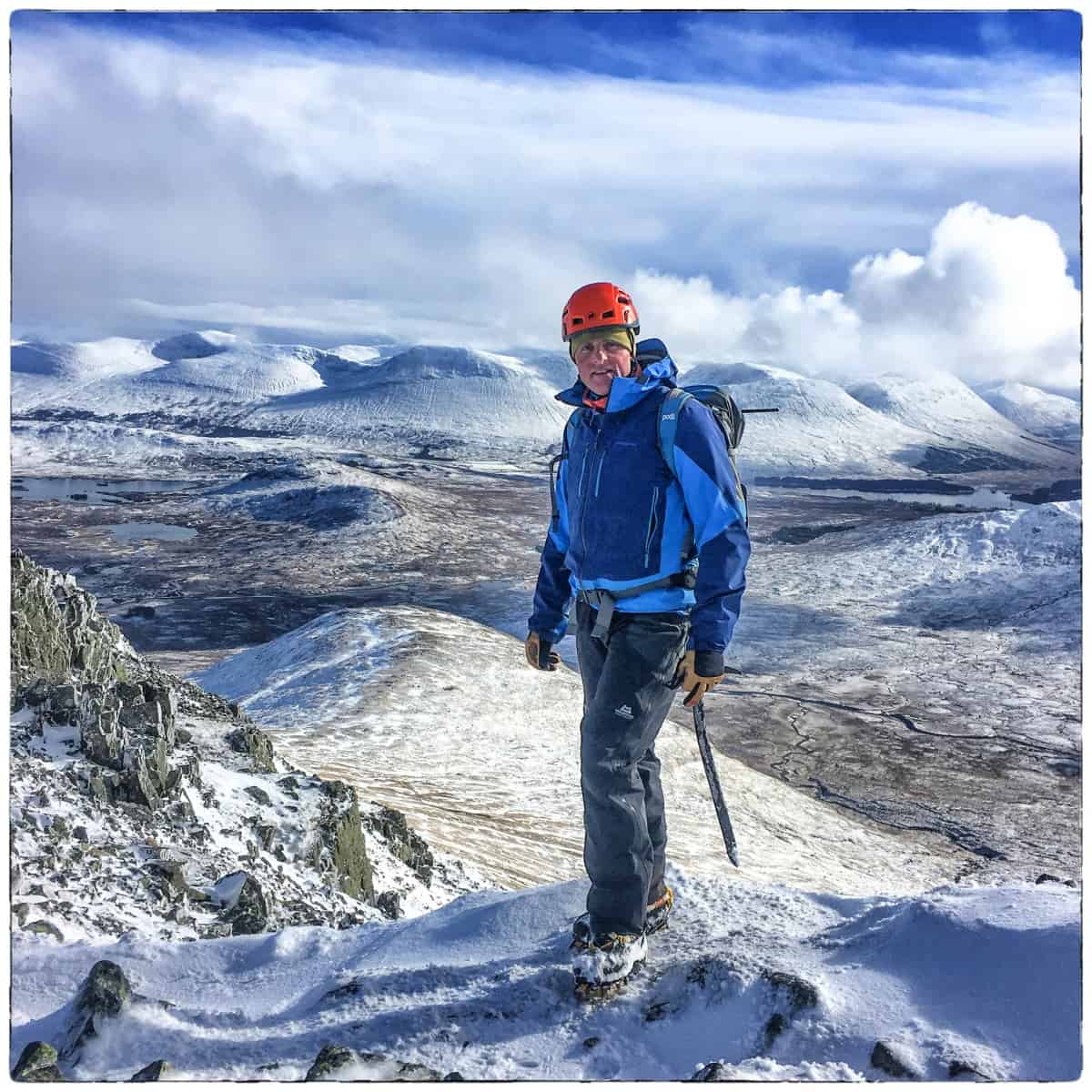 Beyond the Edge Director Chris in the White Corries in Scotland