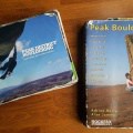 Front cover of two Peak District Bouldering Guidebooks for comparison. Rockfax's Peak Bouldering and Vertebrate Publishing's Peak District Bouldering
