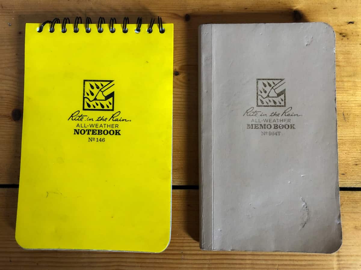 Notebooks for Travel, Photography and Working in the Outdoors