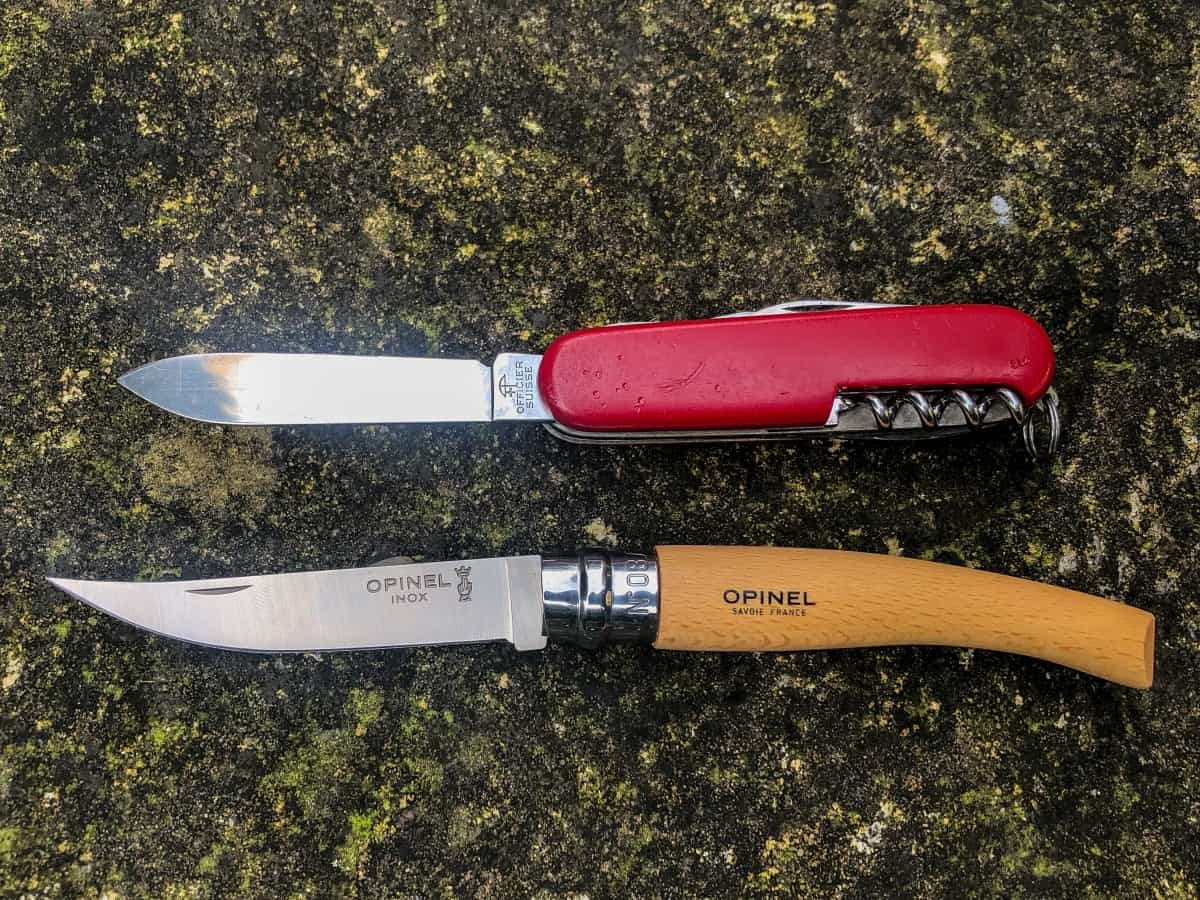 Opinel No8 Slim + Swiss Army