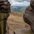 Climber belaying at the top of Stanage Edge © Luke Fletcher