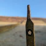 Footpath sign on a Lowland Leader training course