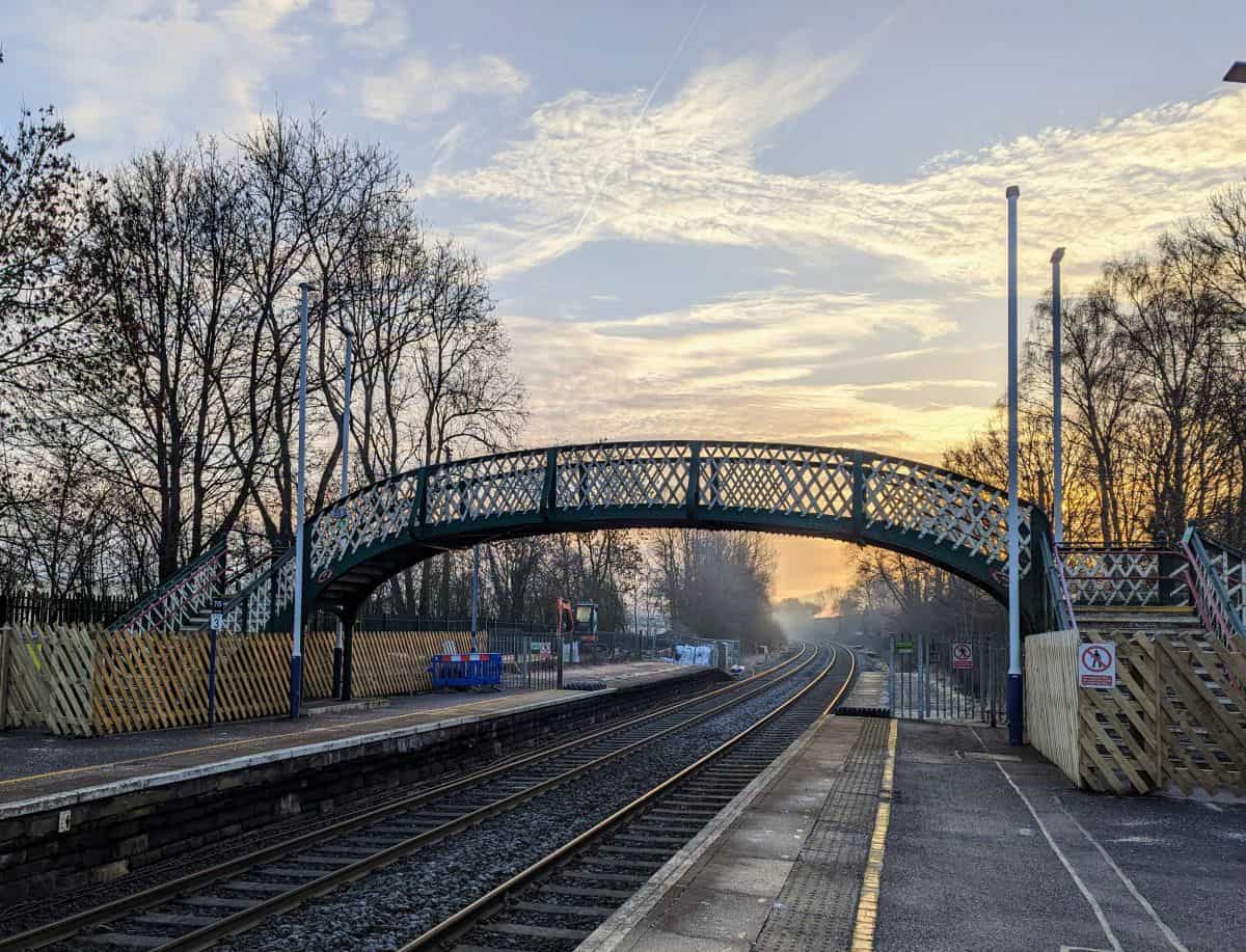 Hope train station early in the morning