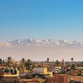 Marrakesh with the Atlas mountains in the background