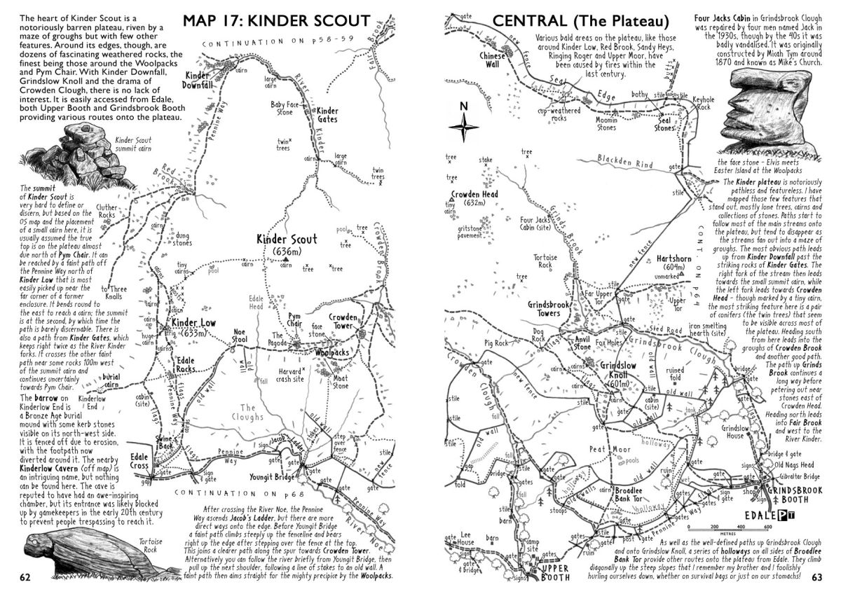 The South Yorkshire Moors Kinder maps