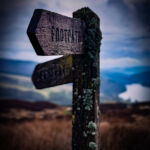 A peak district sign post