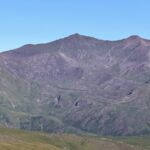 Yr Wyddfa (Snowden) and Crib Coch seen from Moel Siabod.
